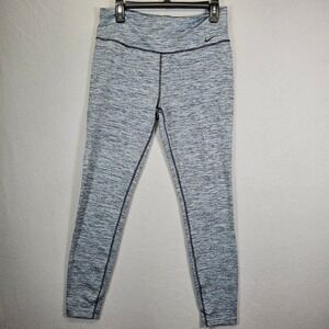 Nike Dri-FIT Leggings Women's‎ Size Large Gray Heathered Athletic Workout Pants
